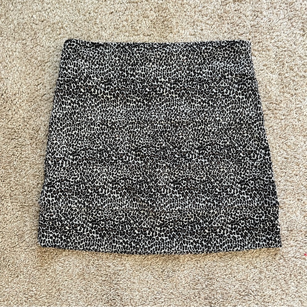 Leopard Mini Skirt - Size M